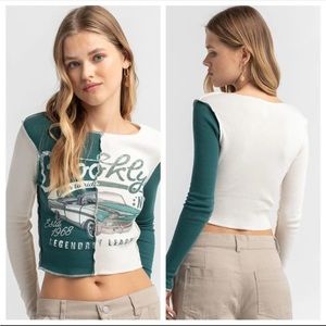 Full Tilt Brooklyn NYC Cropped Graphic Tee